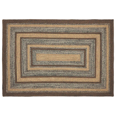 Espresso Jute Braided Rug Rect with Rug Pad 4'x6' VHC Brands - The Fox Decor